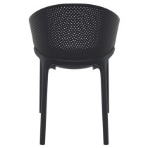 Shipley Outdoor Stacking Armchair In Black