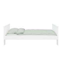 Albia Wooden Single Bed In White