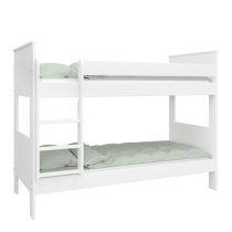 Albia Wooden Bunk Bed In White