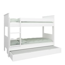 Albia Wooden Bunk Bed In White