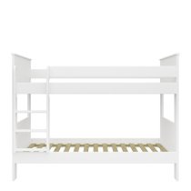 Albia Wooden Bunk Bed In White