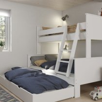 Albia Wooden Family Bunk Bed In White