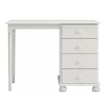 Richland Wooden Dressing Table With 4 Drawers In Off White