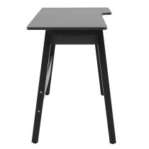 Galashiels Wooden Laptop Desk In Grey And Black