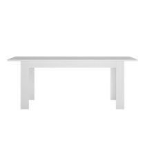 Lyco 160cm Extending High Gloss Dining Table In White