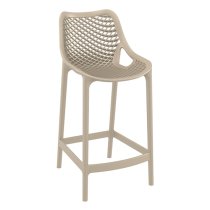 Arrochar Outdoor Polypropylene Bar Stool In Taupe