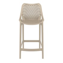 Arrochar Outdoor Polypropylene Bar Stool In Taupe