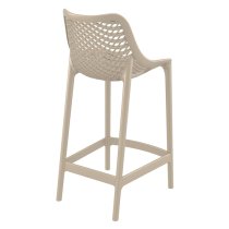 Arrochar Outdoor Polypropylene Bar Stool In Taupe