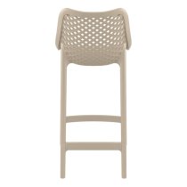 Arrochar Outdoor Polypropylene Bar Stool In Taupe