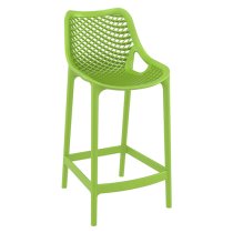 Arrochar Outdoor Green Polypropylene Bar Stools In Pair