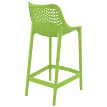 Arrochar Outdoor Green Polypropylene Bar Stools In Pair