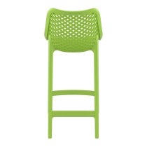 Arrochar Outdoor Green Polypropylene Bar Stools In Pair