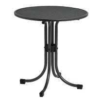 Prats Outdoor Round Bistro Table With 2 Armchairs In Grey