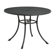 Prats Outdoor Dining Table With 4 Chairs And Parasol In Jade