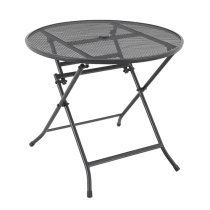 Prats Outdoor Round Dining Table With 4 Chairs In Blue