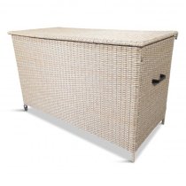 Becton Outdoor Cushion Storage Box In Sand Grey