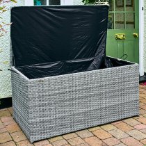 Meltan Outdoor Cushion Storage Box In Pebble Grey