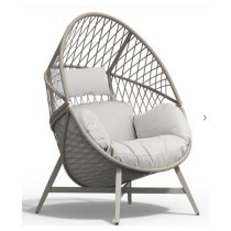 Seras Outdoor Standing Egg Chair In Mottled Sand