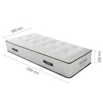 Silvis Harmony Memory Foam Single Mattress In White