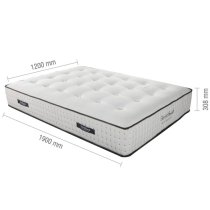 Silvis Harmony Memory Foam Small Double Mattress In White