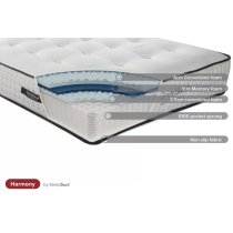 Silvis Harmony Memory Foam King Size Mattress In White