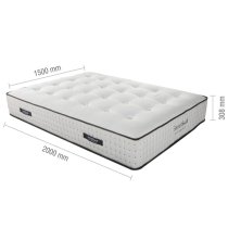 Silvis Harmony Memory Foam King Size Mattress In White