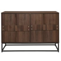 Huston Wooden Chest Of 6 Drawers In Walnut