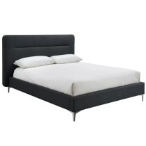 Finns Fabric Double Bed In Charcoal