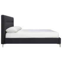 Finns Fabric Double Bed In Charcoal