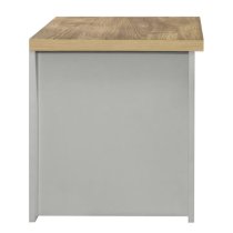 Highland Wooden Lamp Table With 1 Drawer In Grey And Oak