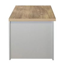 Highland Wooden Coffee Table With 2 Drawers In Grey And Oak