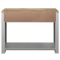 Highland Wooden Console Table With 2 Drawers In Grey And Oak