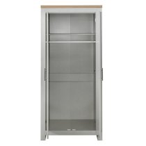 Highland Wooden Wardrobe With 2 Doors In Grey And Oak