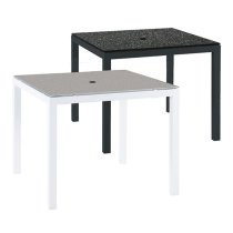 Pengta Outdoor 90cm Ceramic Dining Table In Slate and Charcoal