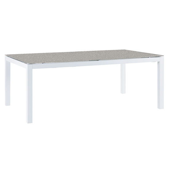 Pengta Outdoor 225cm Ceramic Top Dining Table In Stone