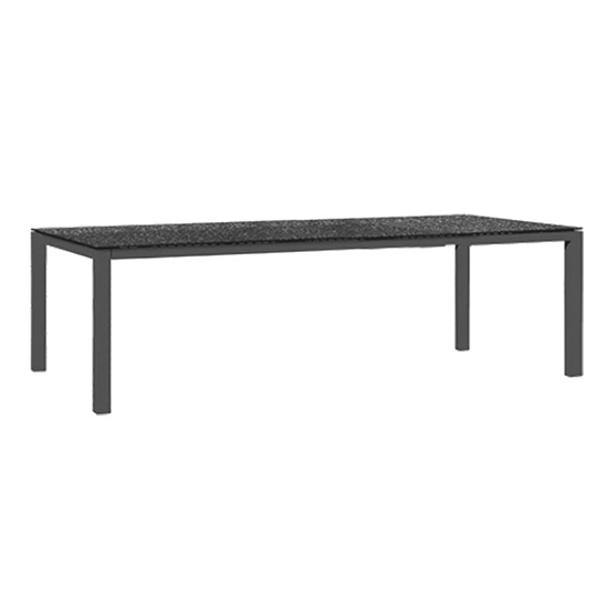 Pengta Outdoor 300cm Ceramic Top Dining Table In Slate