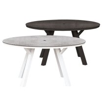 Pengta Outdoor Round 150cm Ceramic Top Dining Table In Slate