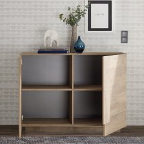 Jining Wooden Sideboard With 2 Doors In Oak