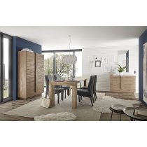 Jining Wooden Sideboard With 2 Doors In Oak