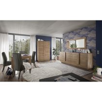 Jining Wooden Sideboard With 4 Doors In Oak