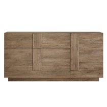 Jining Wooden Sideboard With 1 Door 3 Drawers In Oak