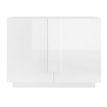 Jining High Gloss Sideboard With 2 Doors In White