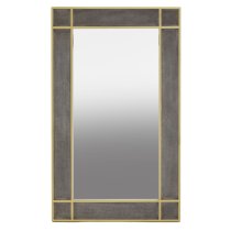 Daqing Rectangular Wall Mirror With Shagreen Effect Frame