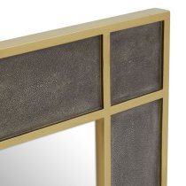 Daqing Rectangular Wall Mirror With Shagreen Effect Frame