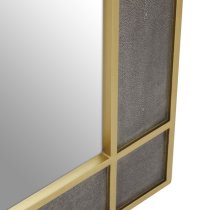 Daqing Rectangular Wall Mirror With Shagreen Effect Frame