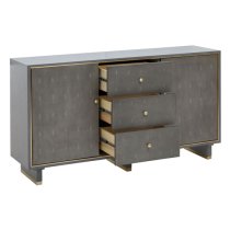 Daqing Wooden Sideboard With 2 Door 3 Drawer In Shagreen Effect