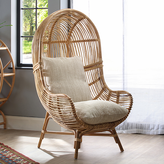 Loum Rattan Armchair With Jasper Seat Cushion