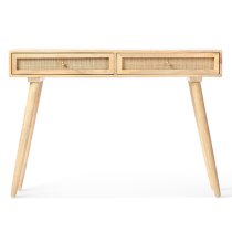 Mixco Wooden Console Table With 2 Drawers In Natural