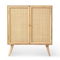 Mixco Wooden Drinks Cabinet With 2 Doors In Natural