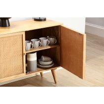 Mixco Wooden Sideboard With 2 Doors In Natural